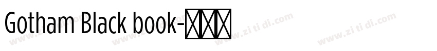 Gotham Black book字体转换